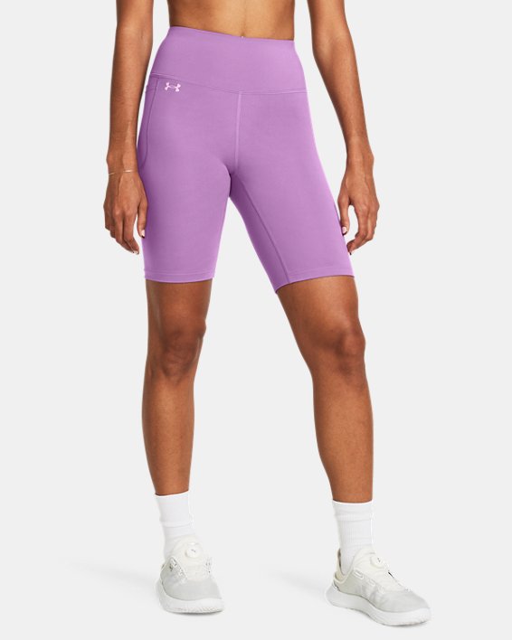 Shorts de ciclismo UA Motion para mujer, Purple, pdpMainDesktop image number 0